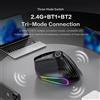 JOMAA Mouse Wireless Ricaricabile, Mouse Verticale Ergonomico Bluetooth e Wireless 2.4G con Display e Rotella di Regolazione Velocità, Mouse Wireless Retroilluminato Regolabile 4800DPI per Windows/Mac OS -