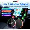 Carlinkit 2026 CarlinKit 4.0 MAX Adattatore Wireless CarPlay 3 in 1 Mini Dongle Wireless Android Auto per Modalità Specchio OEM CarPlay Sistemi Auto Intelligenti USB-B/Type-C Senza Ritardi