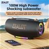 Zealot-S127 Altoparlante Bluetooth Portatile con Subwoofer 100W, Scheda TF, Stereo Surround per Esterni, Altoparlante Impermeabile, Cassa Acustica Wireless