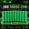 DAGENLY Batteria al litio ricaricabile Inr18650 25R, 2500 mAh, 3,6 V, 20 A, con elevata capacità di scarica e lunga durata, ideale per pacchi batteria e utensili. Disponibile in magazzino europeo con