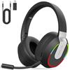 NONE Cuffie da gaming wireless a 2,4 GHz per PC, PS4, PS5, Mac, Switch