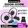 ESOULBIKE Kit di Conversione per Bicicletta Elettrica con Motore Posteriore ad Alta Potenza, 52V 2000W / 72V 3000W, per Ruote da 26"-700C, Batteria Opzionale da 30Ah/35Ah