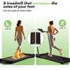 Tapis roulant reversibile e pieghevole: corsa e massaggio ai piedi—3,0 HP, 1-14 Km/h, compatibile con app—allevia l'affaticamento delle gambe e migliora la circolazione sanguigna—ideale per anziani e