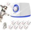 Lanciatore automatico di palline per cani, con 3 distanze regolabili (20/33/46 piedi), dotato di 8 palline resistenti in E-TPU da 2,5 pollici e di un fischietto per cani. Macchina interattiva per