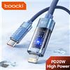 toocki Cavo Toocki da Type C a Lightning PD 20W per Ricarica Rapida con Spegnimento Automatico e Protezione per iPhone 14 13 12 11 Pro Max 8 7