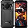 Fossibot F110L Smartphone Robusto, Android 15, 12GB (4+8GB espandibili) RAM 128GB ROM, Display IPS HD+ da 6,745", Batteria Grande da 10000mAh, Tripla Fotocamera 50MP+8MP+5MP, NFC GPS