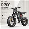 NONE Bicicletta elettrica fuoristrada BLUVALL R700 20x4.0 KENDA Fire, batteria ad alta capacità 48V25AH/52V25AH/30AH, velocità massima 55 km/h, autonomia 70 km, freno idraulico e ammortizzatore idraulico