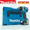 Makita Chiave a Impulsi Cordless Makita DTW700 100% Originale, Motore Brushless 18V, 1000Nm, Velocità Variabile, Chiave Elettrica ad Alta Efficienza, Durevole, con Funzione Auto Stop, Compatibile con