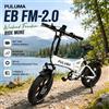 PULUMA EB‑FM2.0 Bicicletta elettrica pieghevole portatile per adulti, 48V 15Ah, batteria rimovibile, telaio in lega di alluminio, motore al mozzo posteriore, schermo LCD, e-bike per tutti i terreni,
