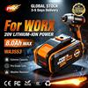 Batteria originale Worx 20V, 8.0Ah ad alta capacità agli ioni di litio, WA3553 WA3551 WA3553.1 WA3570, adatta per cacciaviti elettrici e trapani a percussione Worx.