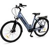 varstrom [ Dazi esclusi ] Bicicletta elettrica Varstrom 28" 700C per il trasporto quotidiano, autonomia di 120 km, motore BAFANG M200 250W, batteria 36V 13Ah 468Wh, velocità 25 km/h, 8 marce, freni a disco,