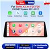 AUTOTOP, autoradio con CarPlay e Android Auto wireless, schermo da 12,3 pollici, risoluzione 2400x900, sistema operativo Linux, per BMW X3 X4 F25 F26, sistema CIC NBT, modelli 2011-2017, schermo