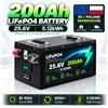 Makita Batteria LiFePO4 ad Alta Capacità 12.8V 25.6V 51.2V 100Ah 120Ah 200Ah con BMS Intelligente, 6000+ Cicli, Litio Ferro Fosfato per Sistema Solare, Camper, Nautica, UPS, Alimentazione di Backup Off-Grid,