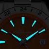 ADDIESDIVE Orologio al Quarzo GMT 38mm, Movimento Svizzero Ronda 515-24H, Orologio da Uomo con Doppio Fuso Orario, BGW9 Super Luminoso, Vetro Zaffiro, Orologio Subacqueo NUOVO