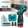 YOFIDRA 16.8V 90N.M Trapano a percussione elettrico senza spazzole 20+3 Torque Avvitatore a impulsi senza fili Cacciavite Utensile elettrico per la lavorazione del legno
