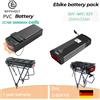 EFFIVOLT Batteria per portapacchi posteriore nera per e-bike, celle 18650 21700, 52V 48V 30Ah 36V 13AH 15AH 17.5AH 21AH, con portapacchi, per 1500W 1000W 750W 500W, 24"-28 pollici, celle a lunga durata,