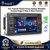 Podofo, lettore multimediale Android da 7 pollici per auto, compatibile con Ford Transit, Fiesta, Focus, Galaxy, Mondeo, Fusion, Kuga, C-Max, S-Max. Dotato di GPS, WiFi, Bluetooth, radio FM,