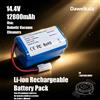 DAWEIKALA Batteria di ricambio agli ioni di litio, 14,4 V, 12800 mAh, 4S1P, accessorio di ricambio ricaricabile per aspirapolvere robotico, per robot aspirapolvere automatico per uso domestico, disponibile in