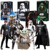 ZDTDS Zd Toys Star Wars The Mandalorian: statuetta di Grogu, Darth Vader, Luke Skywalker, Stormtrooper, Grogu, Mandalorians, action figure, giocattolo.