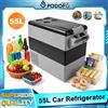 podofo Frigorifero portatile con compressore per auto Podofo, congelatore da 35, 45, 55 litri, doppia tensione, mini frigo portatile per campeggio, viaggi e attività all'aperto.