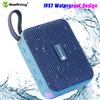 NewRixing Nuovo altoparlante Bluetooth portatile NewRixing, altoparlante impermeabile IPX7 con suono stereo potente da 8W, bassi profondi, BT 5.3/TF, luci RGB, doppia connessione, 4 ore di autonomia, ideale per