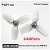 NONE 2/4/8 coppie di eliche HQProp DT63MMX3 V2 grigie (2CW+2CCW) da 2,5" a 3 pale per droni FPV, ricambio per droni da corsa FPV e freestyle, quadricottero RC