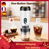 NONE Macchina da caffè portatile, macchina per espresso elettrica, compatibile con capsule e caffè in polvere, riscaldamento rapido, ideale per campeggio, viaggi e uso in auto.