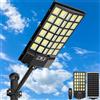 YQCHEZI Potenti lampioni solari da esterno, impermeabili IP65, con batteria da 8000/5000 mAh, faretto solare a LED e sensore di movimento, ideali per il giardino.