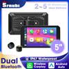 srnubi Per CFMOTO 450NK 2023-2026 Srnubi Monitor Digitale per Moto da 5 Pollici Impermeabile con CarPlay Wireless, Integrazione Android Auto, Monitoraggio Pressione Pneumatici in Tempo Reale TPMS,
