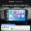 NONE Sistema radio intelligente per auto Eunavi, compatibile con Seat Ibiza MK4 6J 2008-2013, con CarPlay wireless, Android Auto, senza unità 2 DIN, lettore DVD, stereo, Wi-Fi e navigazione GPS.