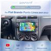 BONROAD Autoradio multimediale da 7 pollici per Fiat Grande Punto Linea 2007-2013, con schermo touchscreen Linux, Carplay wireless, Android Auto, RDS, navigazione GPS, DSP e MirrorLink.