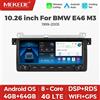 MEKEDE Autoradio Android con schermo touchscreen da 10,26 pollici, 64 GB di ROM, CarPlay wireless, lettore multimediale per auto, compatibile con BMW E46 M3 318/320/325/330/335, modelli 1999-2005, con 4G,