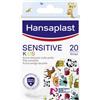 Hansaplast Kids Sensitive: Cerotti Assortiti con Immagini di Animali, 20 Pezzi