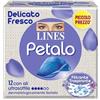 Lines Petalo Blu Assorbenti con Ali, Pacco da 12 Pezzi