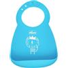 Bavaglina Chicco in Silicone Easy Roll, Colore Azzurro, per Bambini dai 6 Mesi in su