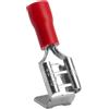 Heschen maschio multi-stack sezionatore spade crimpare rosso 100 pz