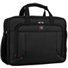 WENGER Borsa Porta PC Prospectus a Tracolla, Notebook fino a 16", Tasca per Tablet fino a 10", Cartella, Scomparti, 15 l, Uomo Donna, Ufficio Viaggi di Lavoro Università, Nero, 600649