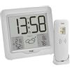 TFA Dostmann stazione radio meteo digitale METRO PLUS, 35.1164.02, incl. trasmettitore esterno, temperatura e umidità, previsioni meteo con tendenza alla pressione atmosferica, ampio display, bianco