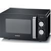 SEVERIN MICROONDE + GRILL SEVERIN Microonde, grill, base piatta in vetro, 20L - MW77, capacità 20 l, potenza microonde max 800 W, Funzione Potenza grill 1000 9 livelli di potenza, Nero / Argento