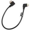 SYSTEM-S Cavo Micro USB con spina angolata a sinistra di 90° gradi a USB 2.0 tipo A con angolazione a destra di 90° cavo dati cavo di ricarica circa 27 cm