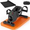 DH FitLife Cyclette DH FitLife con resistenza magnetica a 16 livelli, ultra silenziosa, display, antiscivolo, mini cyclette per anziani e riabilitazione, fino a 220 kg