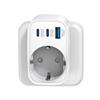 Selius Presa multipla USB-C da 30W, multipresa con 4 porte, adattatore Schuko