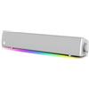 Merkloos Soundbar per gaming, altoparlante - Illuminazione RGB - Tecnologia Superwide - Potenza massima di 24W - Bianco