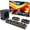 Merkloos Soundbar - 4.1 Dolby Atmos - Con subwoofer integrato - 300 W - HDMI eARC - Per televisori