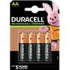 DURACELL BATTERIE RICARICABILI DURALOCK STILO AA 2500 mAh - 4 PZ