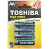 TOSHIBA BATTERIE ALKALINE STILO AA