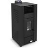 Stufe A Pellet Italia Qubo 9 kW Canalizzata Colore: Nero