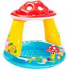 Intex 57114 - Piscina Baby Fungo, 102 x 89 cm, Blu/Rosso