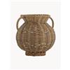Bloomingville Vaso in rattan Uni, alt. 26 cm - Marrone