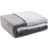 Gözze Biancheria da letto effetto cashmere in micropile 135 x 200 cm antracite/argento